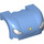 LEGO Bleu moyen Garde-boue Bonnet 3 x 4 x 1.7 Incurvé avec Headlights, Mince Smile et Nose (93587 / 94738)