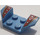 LEGO Medium Blue Mudguard Plate 2 x 2 with Flared Wheel Arches with Silver Stars (41854 / 43074)