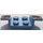 LEGO Medium Blue Mudguard Plate 2 x 2 with Flared Wheel Arches with Silver Stars (41854 / 43074)