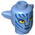 LEGO Medium Blue Neytiri Minifigure Head with Ears (100714)