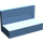 LEGO Bleu moyen Panneau 1 x 2 x 1 avec coins arrondis (4865 / 26169)