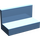 LEGO Mittelblau Panel 1 x 2 x 1 mit quadratischen Ecken (4865 / 30010)