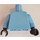 LEGO Medium Blue Plain Torso with Medium Blue Arms and Dark Blue Hands (973)