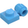 LEGO Medium blauw Plaat 1 x 1 met Klem (Dikke ring) (4081 / 41632)