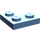 LEGO Mittelblau Platte 2 x 2 Ecke (2420)