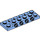 LEGO Medium blauw Plaat 2 x 6 x 0.7 met 4 Noppen aan Kant (72132 / 87609)