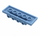 LEGO Medium blauw Plaat 2 x 6 x 0.7 met 4 Noppen aan Kant (72132 / 87609)