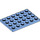 LEGO Medium Blue Plate 4 x 6 (3032)