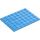 LEGO Medium Blue Plate 6 x 8 (3036)