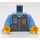 LEGO Mittelblau Polizei Torso mit Kugelsichere Weste (76382 / 88585)