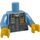 LEGO Mittelblau Polizei Torso mit Kugelsichere Weste (76382 / 88585)