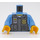 LEGO Bleu moyen Police Torse avec Bullet-Proof Vest (76382 / 88585)