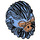 LEGO Mittelblau Rio Durant Kopf mit Haar (39510)