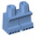 LEGO Bleu moyen Court Jambes avec Noir toes (25970 / 41879)