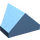 LEGO Bleu moyen Pente 1 x 2 (45°) Double / Inversé avec fond ouvert (3049)