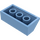 LEGO Medium Blue Slope 2 x 4 (45°) with Rough Surface (3037)
