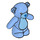 LEGO Bleu moyen Teddy Bear avec Bleu Chest (67323 / 98382)