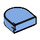 LEGO Bleu moyen Tuile 1 x 1 Demi Oval (24246 / 35399)