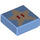 LEGO Mittelblau Fliese 1 x 1 mit Pixelated Tan Star mit Nut (3070 / 69904)