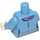 LEGO Azul medio Torso con Chaqueta, Morado Bufanda, Blanco Gloves (76382 / 88585)