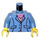 LEGO Medium Blue Torso with jacket, round pendant, magenta undershirt (73403 / 76382)