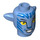 LEGO Medium blauw Tuk Minifigure Hoofd met Oren (101708)