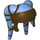LEGO Mittelblau Twi&#039;lek Headdress mit Dark Brown Streifen (33582 / 90445)