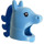 LEGO Medium Blue Unicorn Costume Head Cover with Blue Mane (38288)