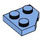 LEGO Medium blauw Wig Plaat 2 x 2 Cut Hoek (26601)