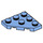 LEGO Medium blauw Wig Plaat 3 x 3 Hoek (2450)