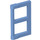 LEGO Medium Blue Window Pane 1 x 2 x 3 with Thick Corner Tabs (28961 / 60608)