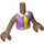 LEGO Brun moyen Aliya (Medium Lavender Jacket avec blanc Trim) Friends Torse (73141 / 92456)