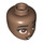 LEGO Medium Brown Aliya Minidoll Head (92198 / 101262)