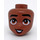 LEGO Medium Brown Aliya Minidoll Head (92198 / 101262)