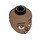LEGO Medium Brown Aliya Minidoll Head (92198 / 101262)