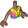 LEGO Mellembrun Aliya - Sikkerhedsvest Friends Torso (73141 / 92456)