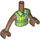 LEGO Medium Brown Aliya with Checked Shirt and Friends Torso (73141 / 92456)