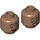 LEGO Medium Brown Asisat Oshoala Minifigure Head (Recessed Solid Stud) (3274 / 104646)