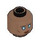 LEGO Medium Brown Dr. Liet-Kynes Minifigure Head (Safety Stud) (3274 / 107168)