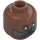 LEGO Medium Brown Dr. Liet-Kynes Minifigure Head (Safety Stud) (3274 / 107168)