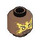 LEGO Medium Brown Electro Minifigure Head (Recessed Solid Stud) (3274 / 104690)