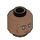 LEGO Medium Brown First Officer Hawkins Minifigure Head (Recessed Solid Stud) (3274 / 104767)