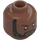 LEGO Medium Brown Master Mordo Minifigure Head (Recessed Solid Stud) (3626 / 100584)