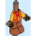 LEGO Medium Brown Micro Body with Trousers with Yellow and Red Shirt (107796)