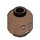 LEGO Medium Brown Minifigure Head with Decoration (Recessed Solid Stud) (3274)