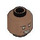 LEGO Medium Brown Minifigure Head with Decoration (Recessed Solid Stud) (3274)