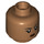 LEGO Medium Brown Reva (Third Sister) Minifigure Head (Recessed Solid Stud) (3626 / 100503)