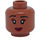 LEGO Medium Brown Tiana Head (Recessed Solid Stud) (3626 / 102009)