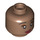 LEGO Medium Brown Tiana Head (Recessed Solid Stud) (3626 / 102009)