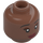 LEGO Medium Brown Tiana Head (Recessed Solid Stud) (3626 / 102009)